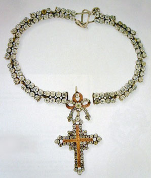 Yvetot necklace, Normandy France, opening front side pendant, XIX°century